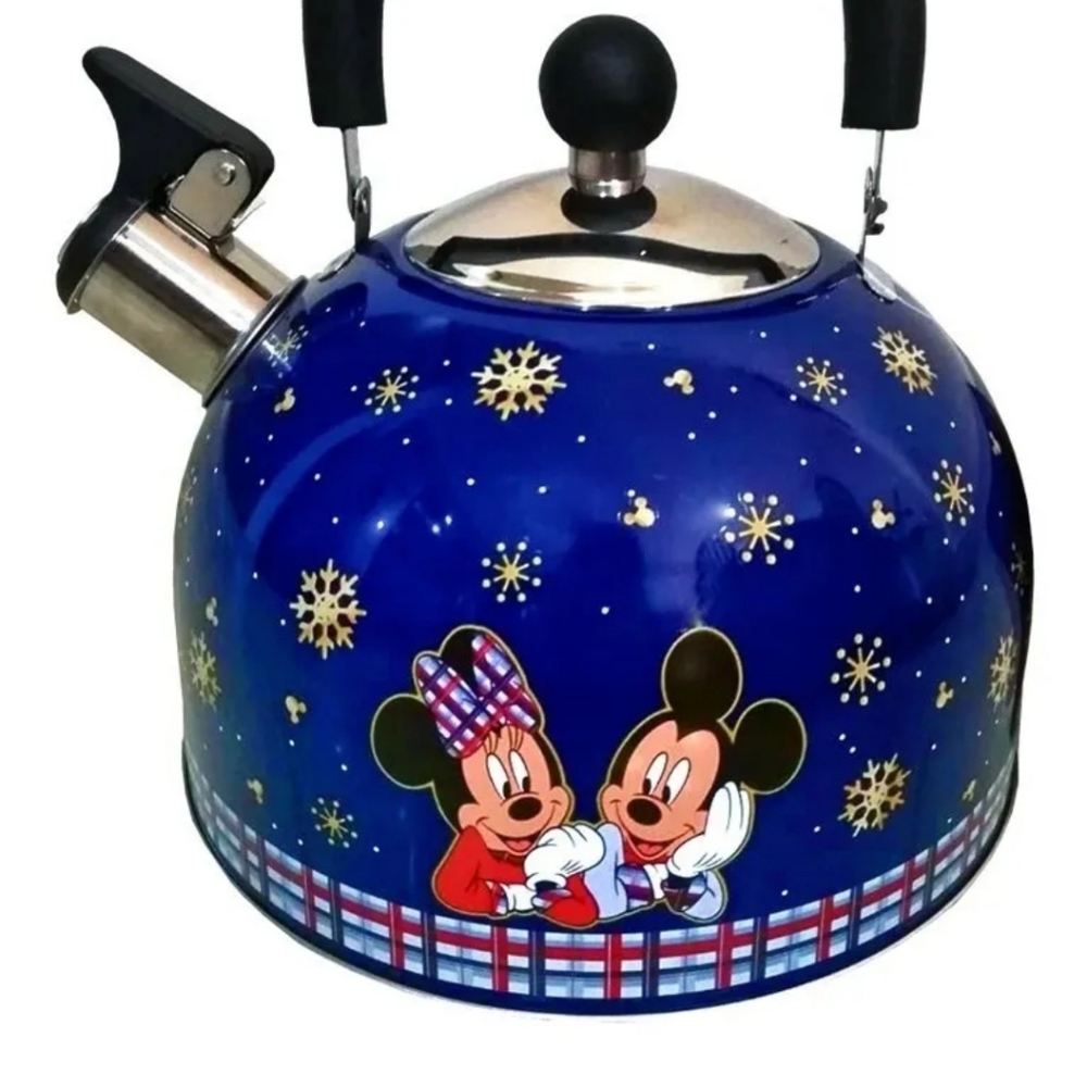 COPY - Disney Mickey And Minnie Christmas Stainless Steel Whistling Tea Kettle …